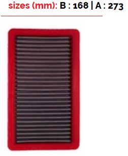 BMC FB201/04 AIR FILTER 168X273 Photo-0
