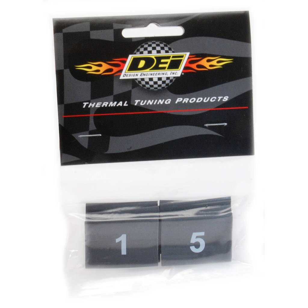 DEI 010849 Wire Markers 8 pc set numbered 1-8 Black Photo-1