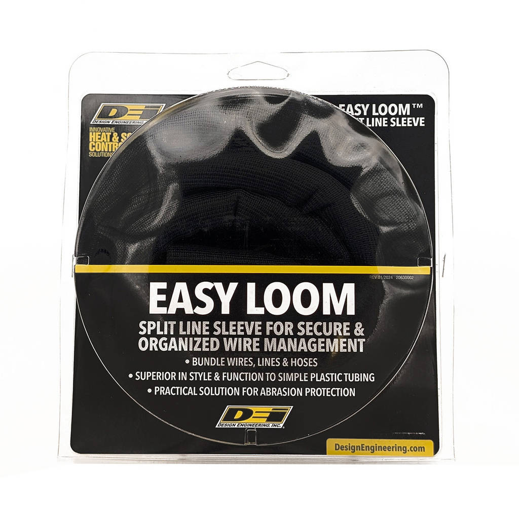 DEI 010653 Split Wire Sleeve Easy Loom 13mm-1/2" x 12' Black Photo-6