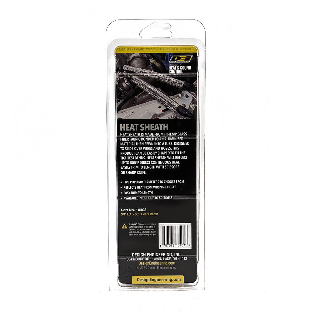 DEI 010403 Heat Sheath™ 3/4" x 3ft AluMINIzed Sleeving-sewn edge Photo-2