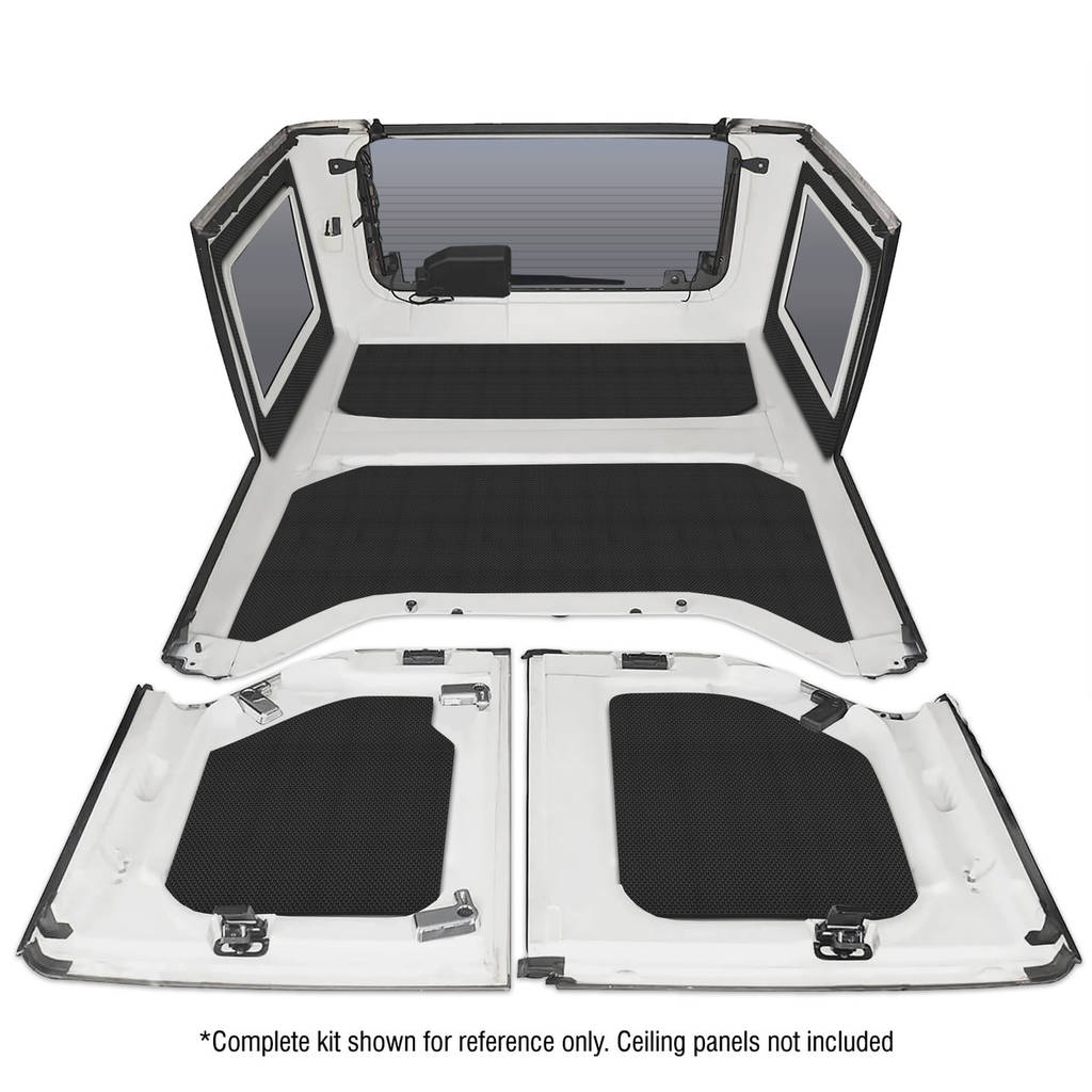 DEI 050149 Sound Deadening Rear Side Window JEEP Wrangler 2011-up 4-Dr Black Photo-1