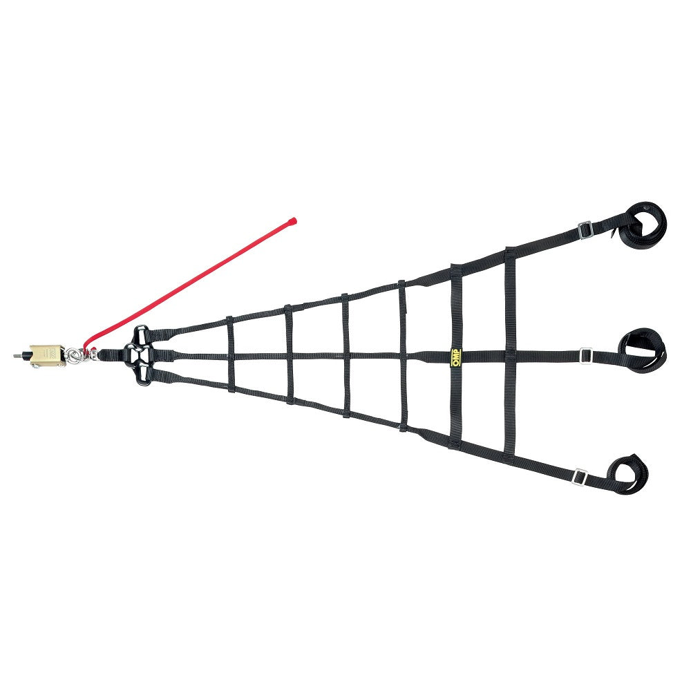 OMP NA0-1877 (NA/1877) Racing net with quick relase, FIA 8863-2013, front strap adjustment Photo-0
