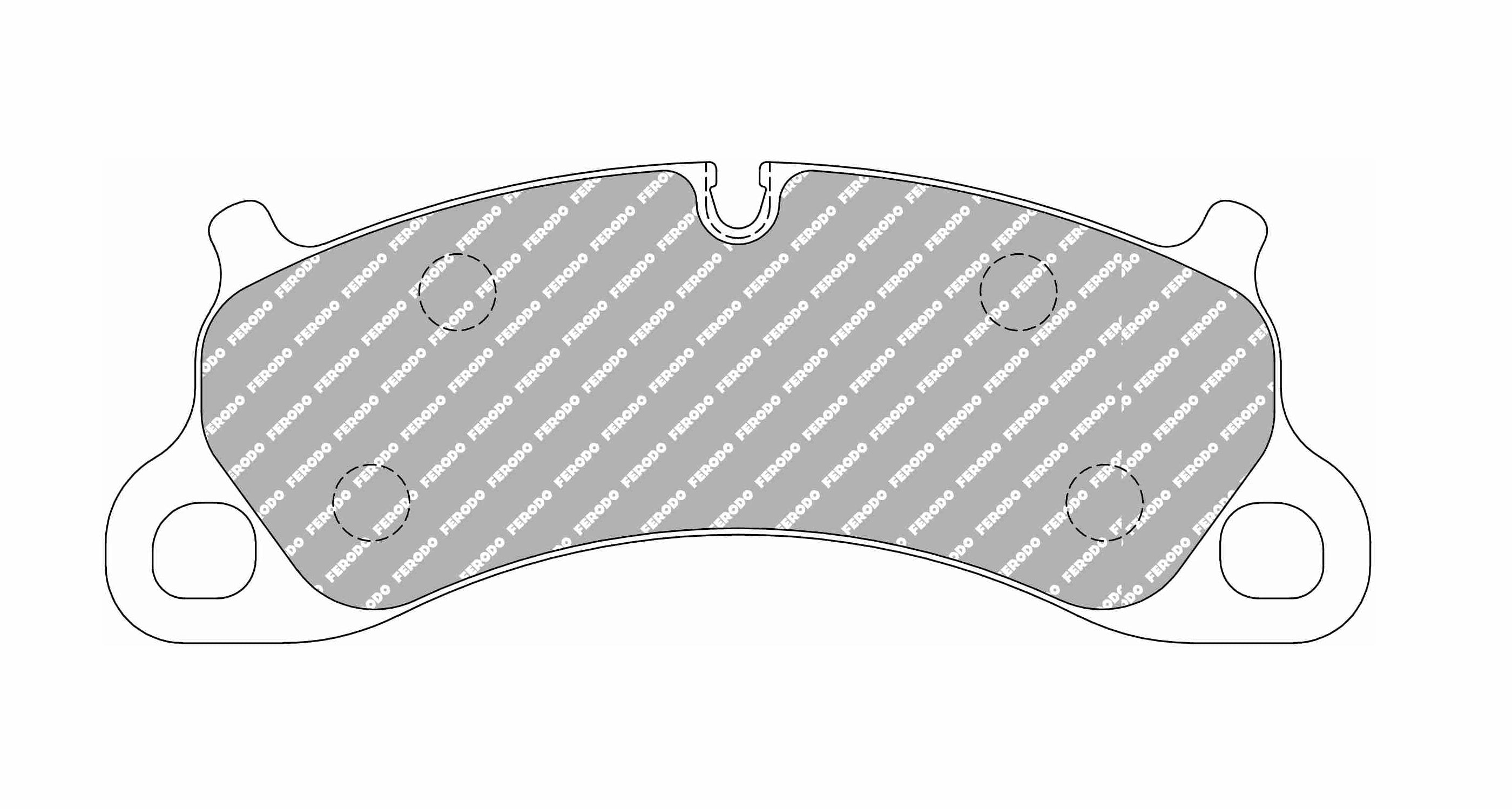 FERODO FCP4955H Front Brake Pads DS2500 for PORSCHE 911 Carrera 4S / Carrera S / Carrera 4 (991) Photo-0