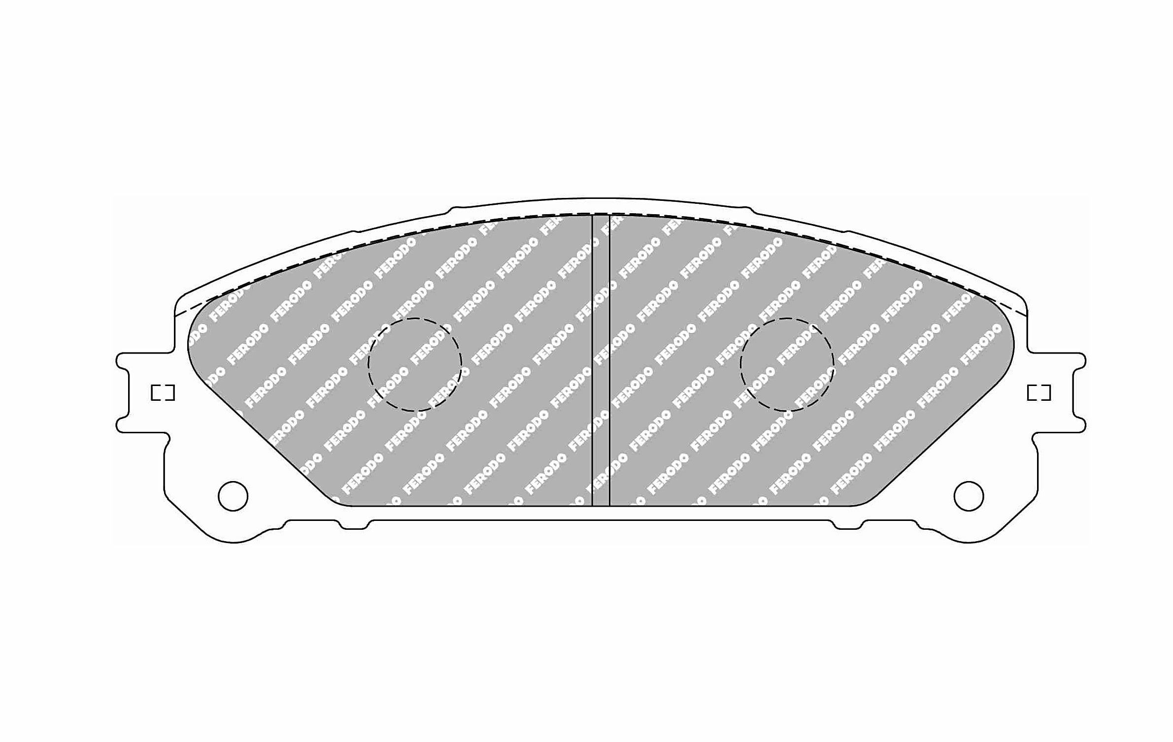 FERODO FCP4354H Front Brake Pads DS2500 for LEXUS RX350 / RX450 Photo-0
