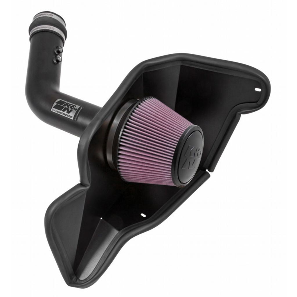 K&N 69-3536TTK Performance Air Intake System TYPHOON; FORD MUSTANG V6-3.7L F/I, 2015-2017 Photo-0