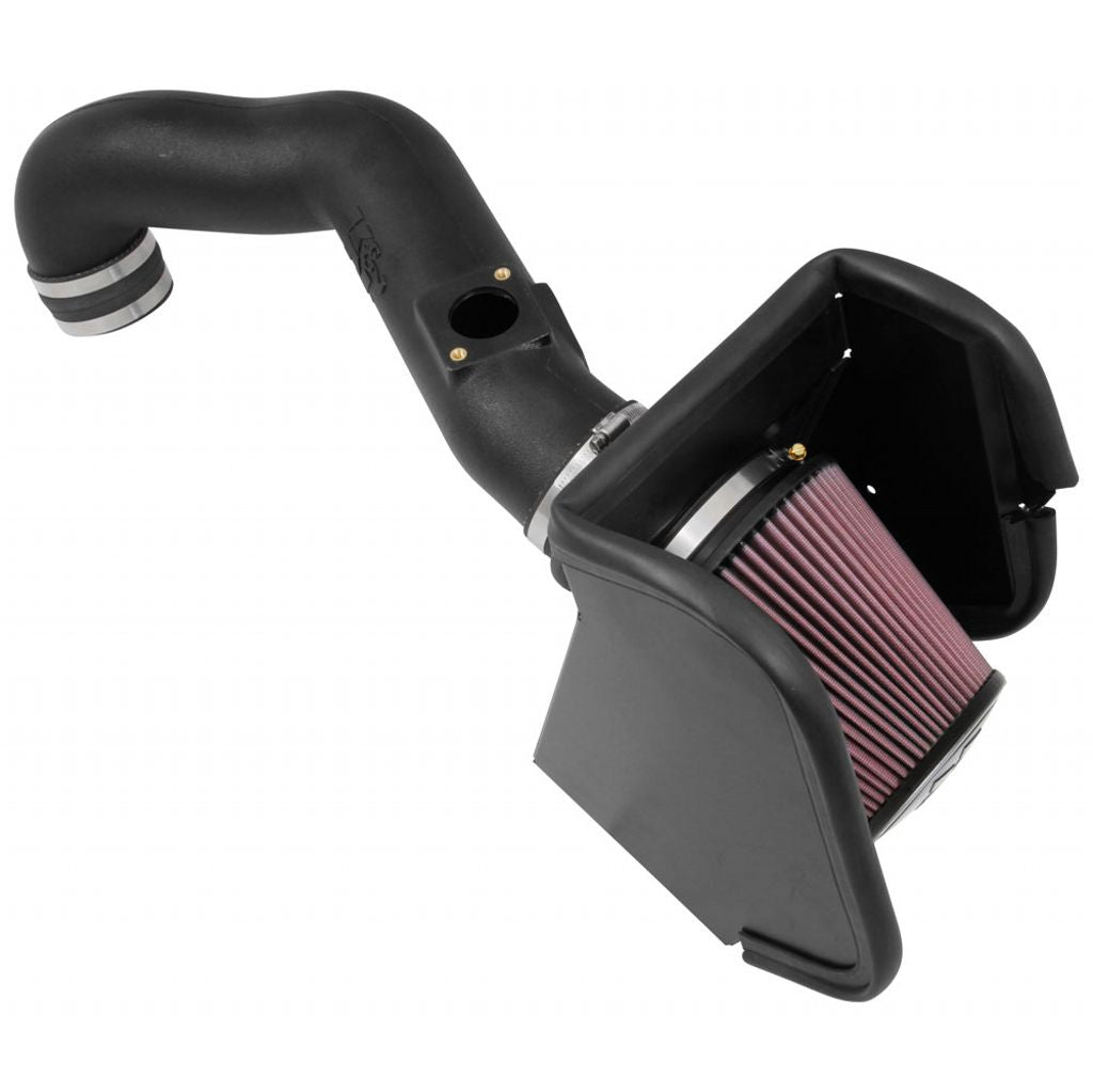 K&N 63-6017 Performance Air Intake System AIRCHARGER; NISSAN TITAN XD V8-5.0L DSL, 2016-2017 Photo-0