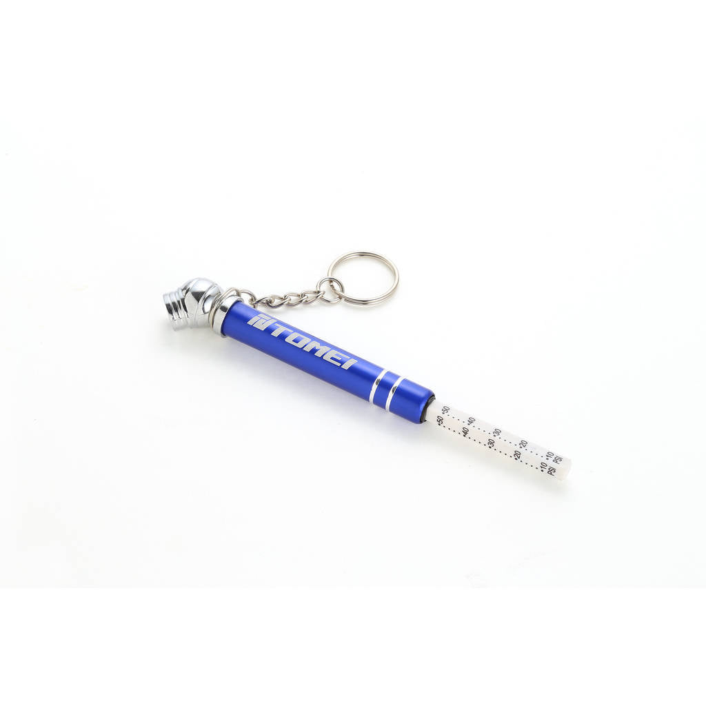 TOMEI TG402A-0000A KEYCHAIN MINI TIRE PRESSURE GAUGE BLUE Photo-0