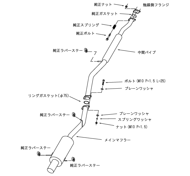 HKS 31019-AF023 SS Hiper Muffler GDB 10/2000~05/2004 (SWB) (SEE NOTES!) Photo-2