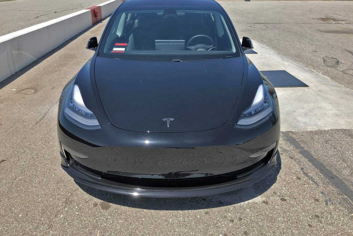 UNPLUGGED PERFORMANCE UP-M3-301-1.1 Front Spoiler Urethane for TESLA Model 3 Photo-3