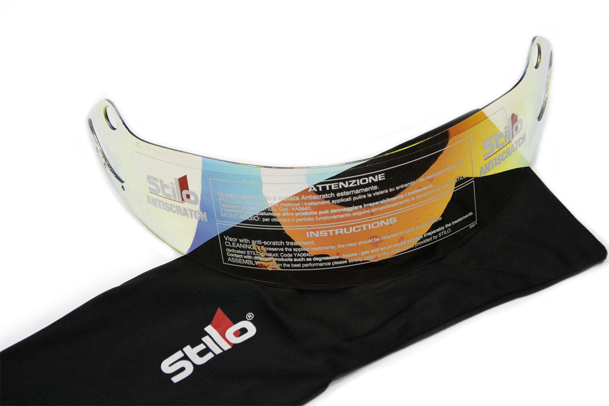 STILO YA0709 Visor for WRC DES/Trophy DES/ST4R/ST4F (short), red Photo-1
