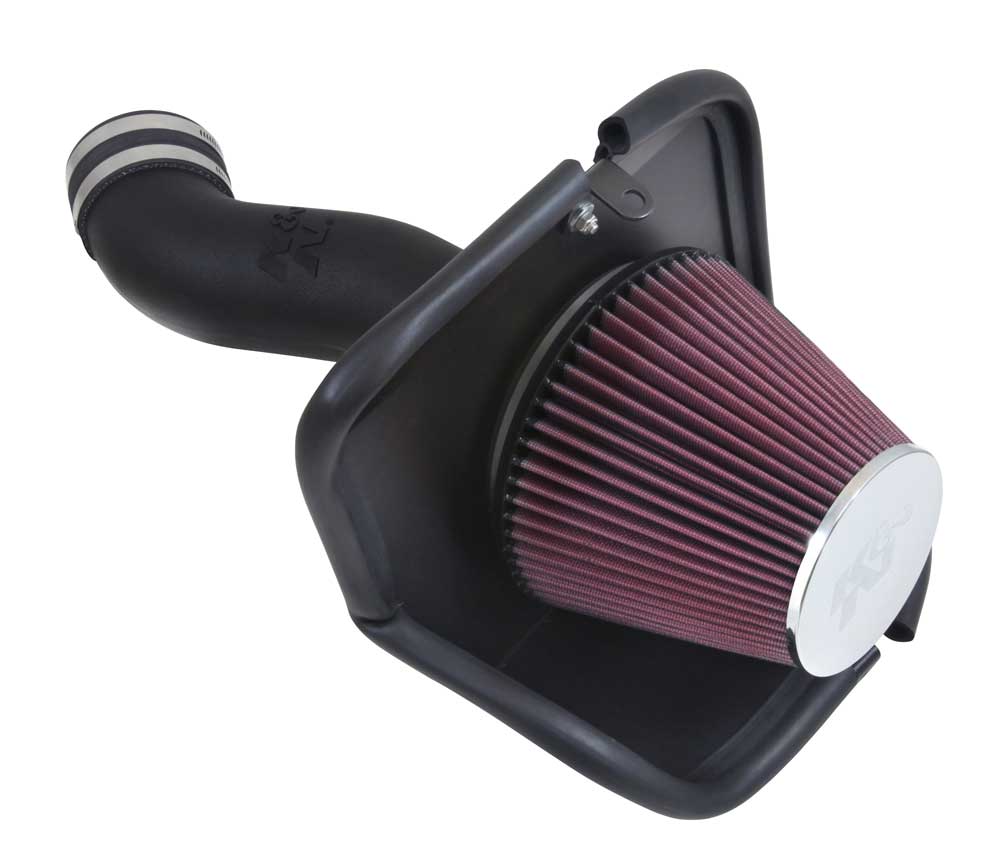 K&N 63-1569 Performance Air Intake System AIRCHARGER; JEEP CHEROKEE V6-3.2L F/I, 2014-2017 Photo-0