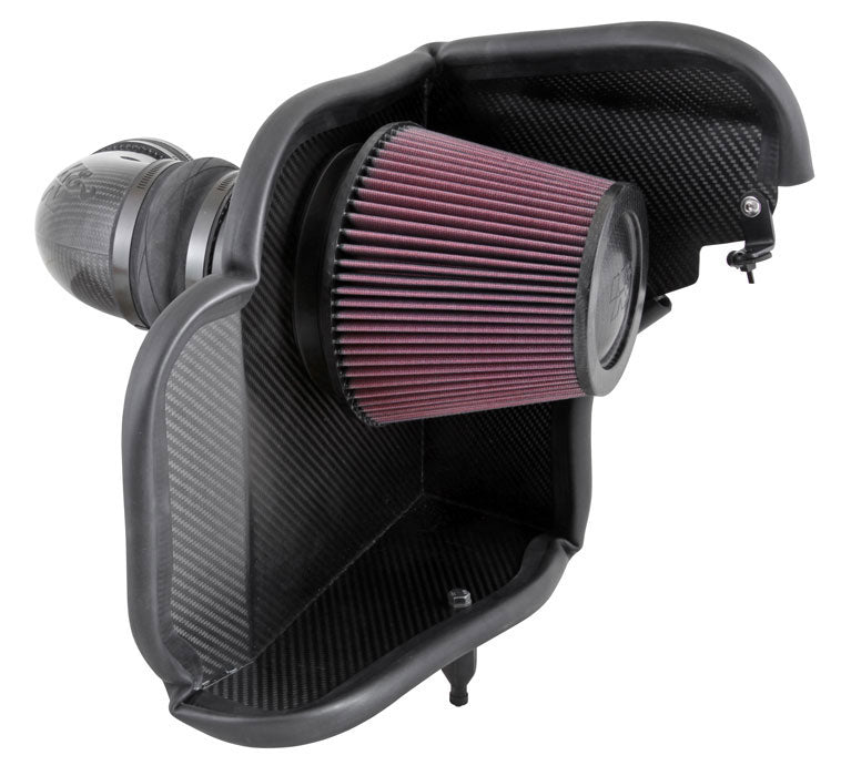 K&N 57-3079 Performance Air Intake System CARBON FIBER, CHEV. CAMARO ZL1 6.2L-V8, 2014 Photo-0
