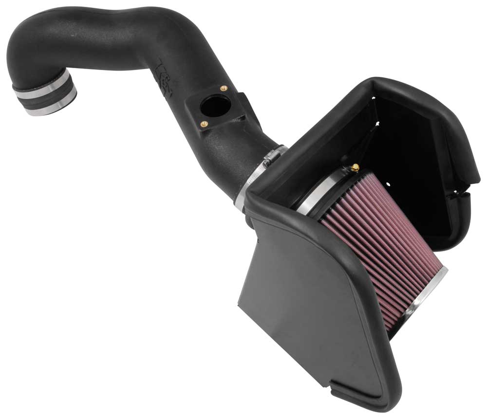 K&N 63-6017 Performance Air Intake System AIRCHARGER; NISSAN TITAN XD V8-5.0L DSL, 2016-2017 Photo-0