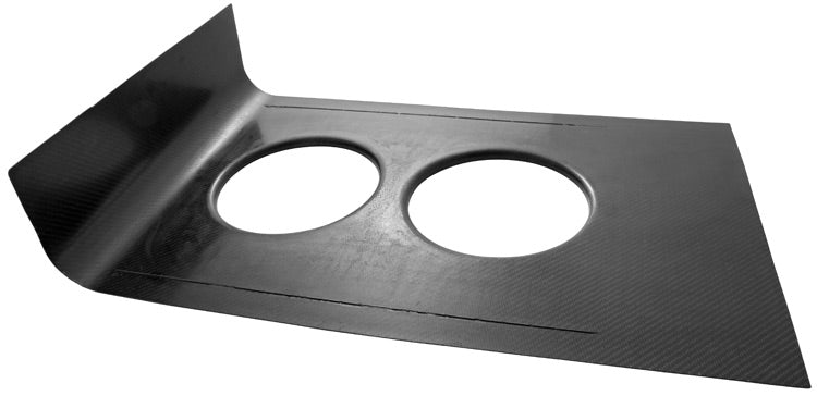 K&N 100-8510 CARBON Fiber Hood Scoop PanINNER HOOD SCOOP PAN; 8.00" BRASWELL CARB Photo-0