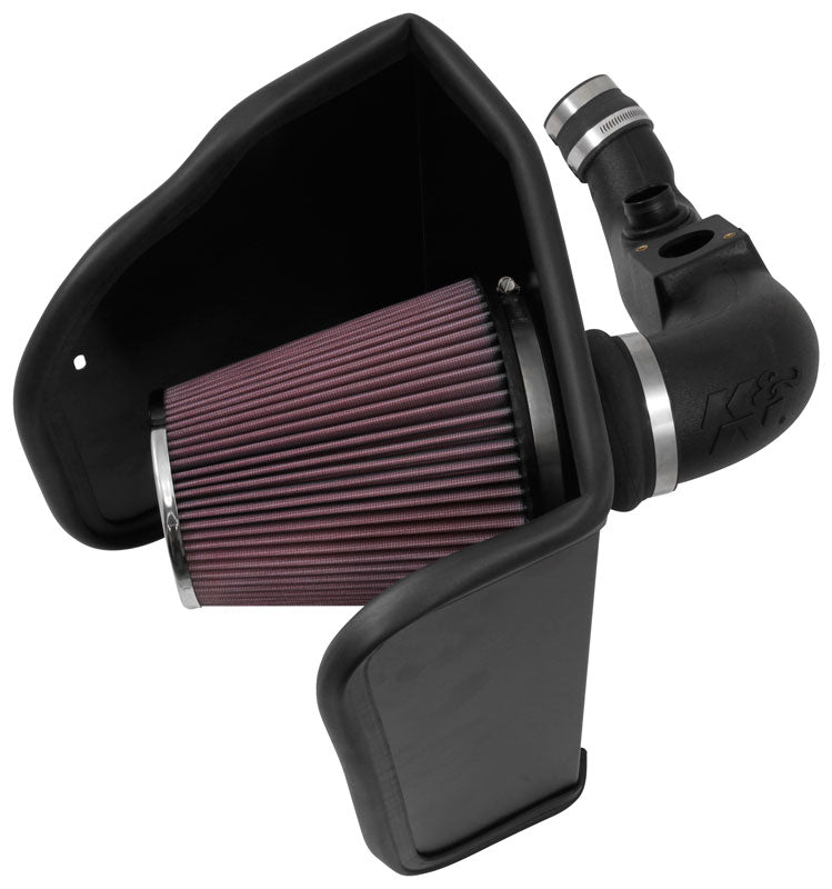 K&N 63-3095 Performance Air Intake System AIRCHARGER; CHEVROLET COLORADO L4-2.8L DSL; 2016-2017 Photo-0