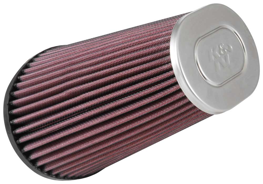 K&N RC-5063 UNIVERSAL Chrome Filter OVAL FLG, 6-1/2" X 4-3/4"B, 4-1/2" X 3-1/4"T, 7-1/2"H Photo-0