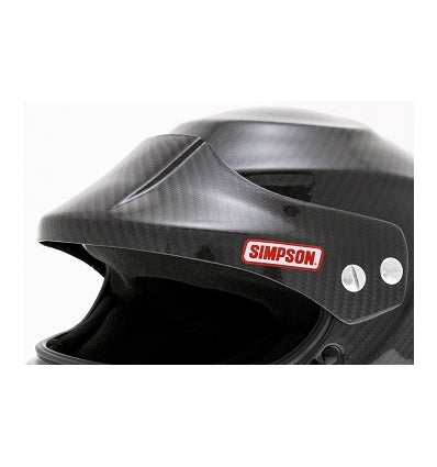 SIMPSON PEAKDRB Lightweight peak for DEVIL RAY helmet, carbon, size XS-M Photo-0