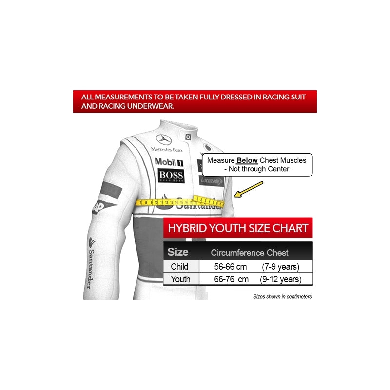 SIMPSON HS.YTH.11.M61 Hybrid Sport Youth with Sliding Tether M61 Anchors (included) (SFI 38.1) Photo-1