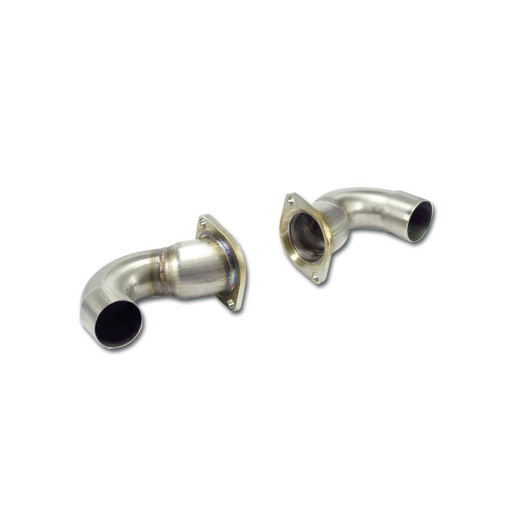 SUPERSPRINT 244433 Connecting pipe kit Right + Left PORSCHE 911 (Serie 997.1) Photo-0