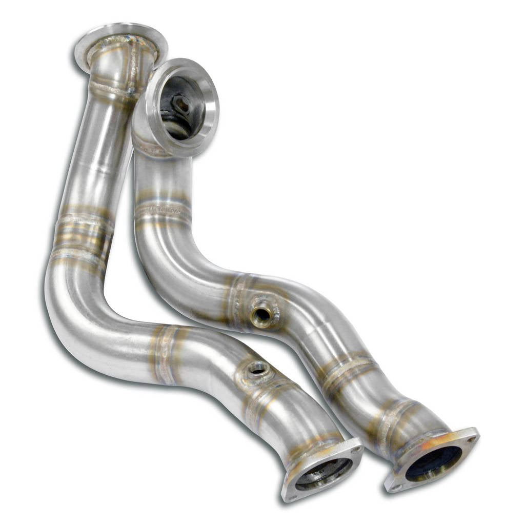 SUPERSPRINT 789631 Turbo downpipe kit Right - Left without expansion joints - (Replace pre-catalytic Photo-0
