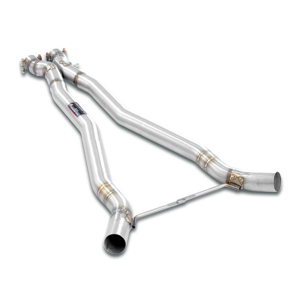 SUPERSPRINT 988823 Centre pipes kit Right - Left + "X-Pipe" BMW E64 Cabrio M6 Photo-0