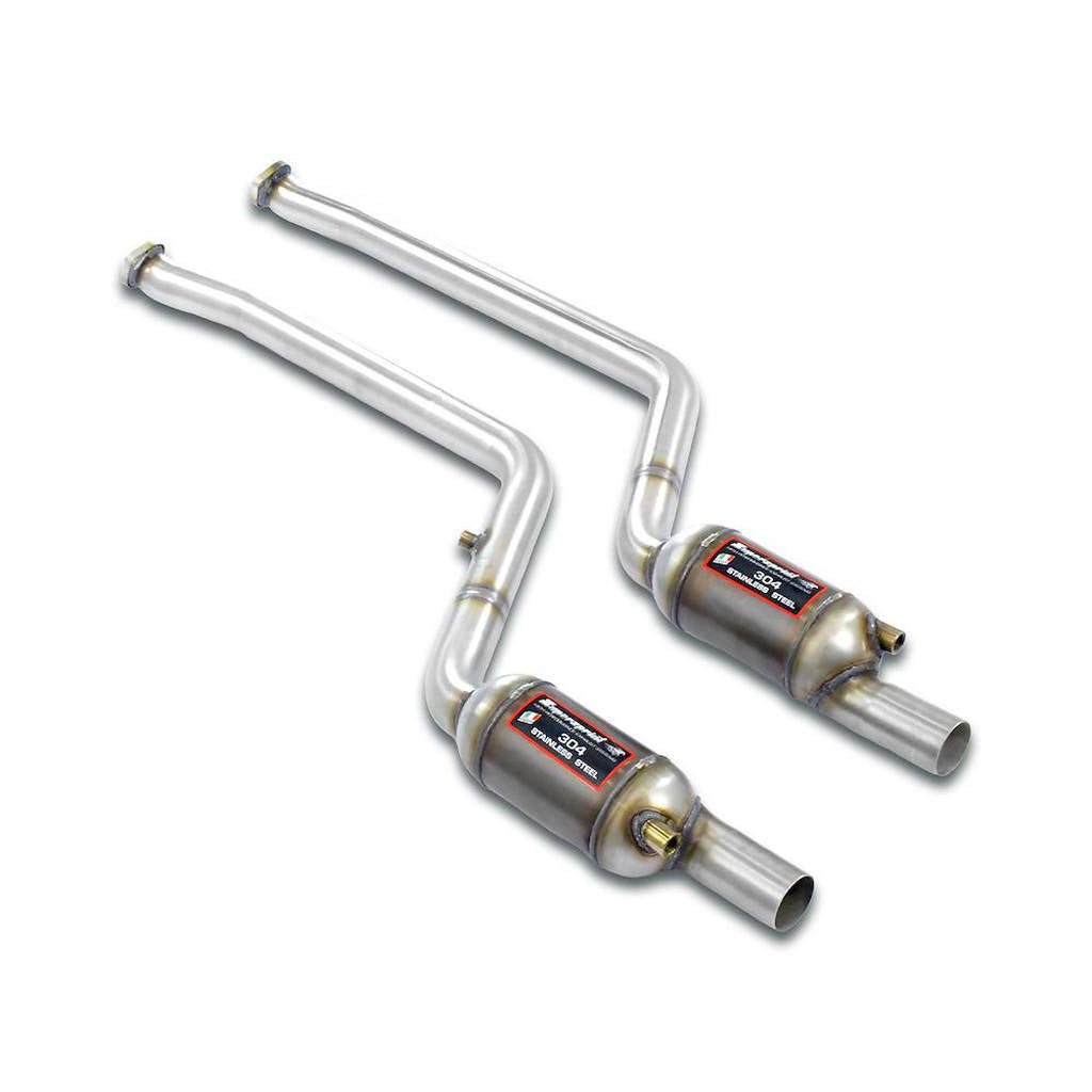 SUPERSPRINT 789002 Front Exhaust Right/Left With Metallic Catalytic Converter 200CPSI for BMW 328i LCI Cabrio (E93) 2009-2013 Photo-0