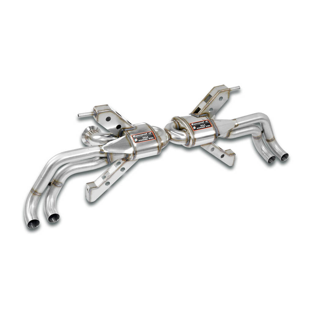 SUPERSPRINT 767034 Rear exhaust "Racing" Right - Left 4 exits - (Replaces secondary catalytic conver Photo-0