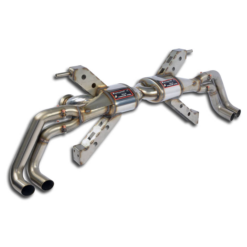 SUPERSPRINT 350834 Rear exhaust "Racing" Right - Left 4 exits - (Replaces the main catalytic convert Photo-0