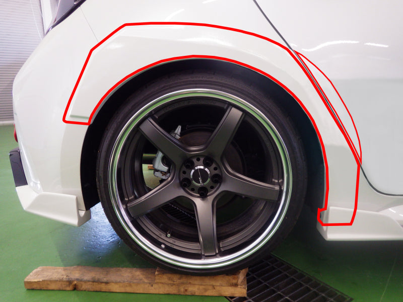 CUSCO 1A9 820 OF2 Over fender for TOYOTA Corolla Sport (NRE210H/NRE214H/ZWE211H) Photo-3