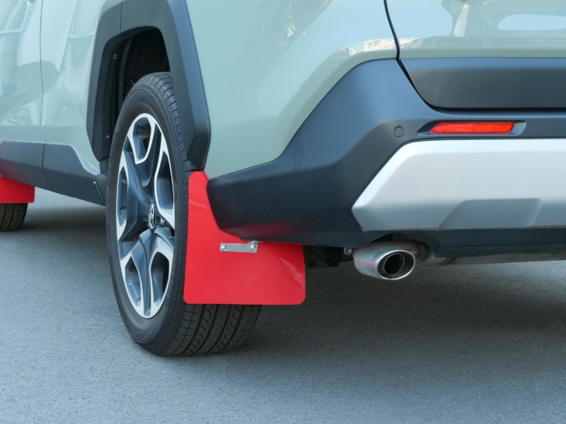 CUSCO 1C4 851 RR Mud Flaps Rear (red) for TOYOTA RAV4 (MXAA52/MXAA54) 2019- Photo-1