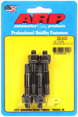 ARP 200-2403 Carburetor Stud Kit 1/2" spacer. 8740. hex Photo-0