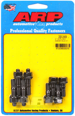 ARP 200-2409 Carburetor Stud Kit 2" Moroso spacer (top/bottom studs). 8740. hex Photo-0