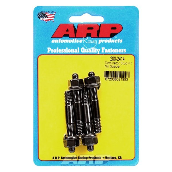ARP 200-2414 Carburetor Stud Kit Dominator. no spacer. 8740. hex Photo-0