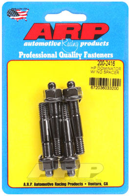 ARP 200-2416 Carburetor Stud Kit HP Dominator. no spacer. 8740. hex Photo-0