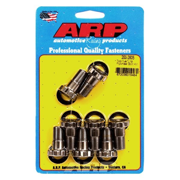 ARP 200-2805 Flywheel Bolt Kit for Top fuel. L19. 8 pieces w/ washers Photo-0