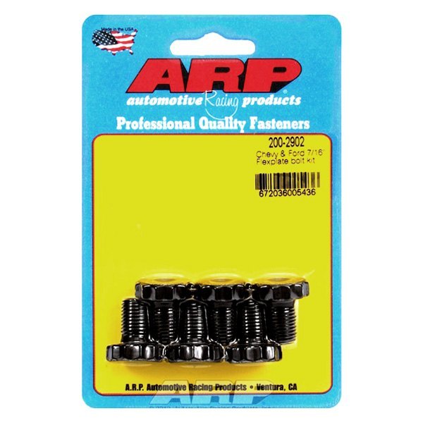 ARP 200-2902 Flexplate Bolt Kit CHEVROLET 90° V6 & 265-454 V8. w/ 2 pc rear seal. 6 pieces Photo-0