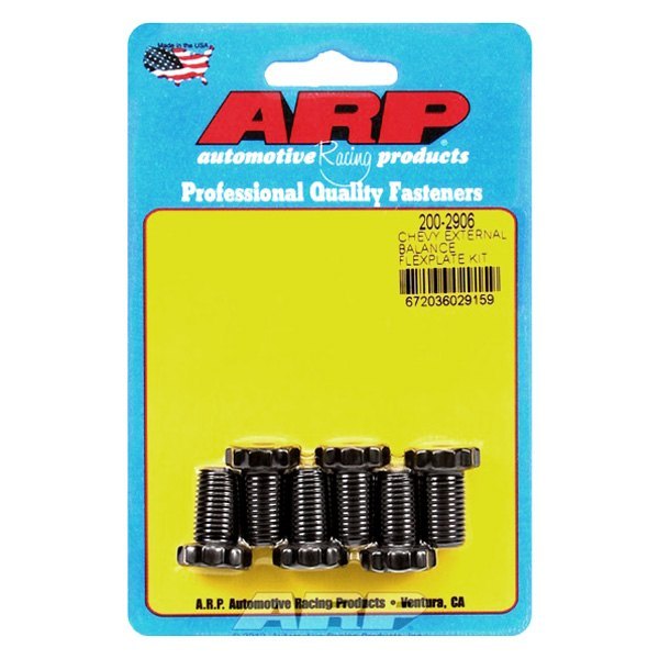 ARP 200-2906 Flexplate Bolt Kit Chevrolet 90° V6 & 265-454 V8. w/ 1 pc rear seal. 6 pieces Photo-0