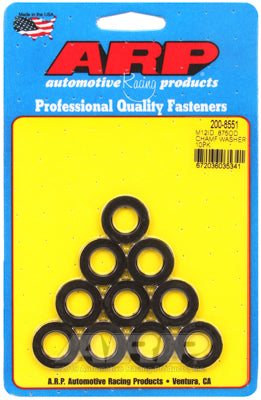 ARP 200-8551 Washer Kit M12 ID .875" OD x 0.120? thick. chamfer. 8740. black oxide Photo-0