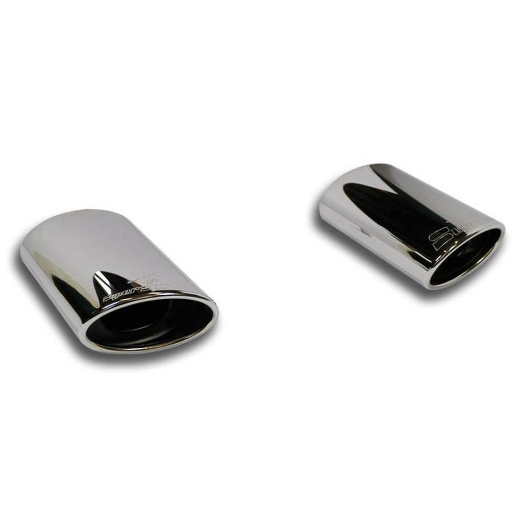 SUPERSPRINT 771815 Oval endpipe kit Right + Left 145x95 AUDI A3 8VA S3 SPORTBACK '13 -> Photo-0