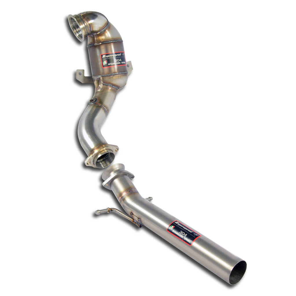 SUPERSPRINT 917321 Turbo downpipe kit + Metallic catalytic converter WRC 100 CPSI SEAT LEON ST 5F (W Photo-0