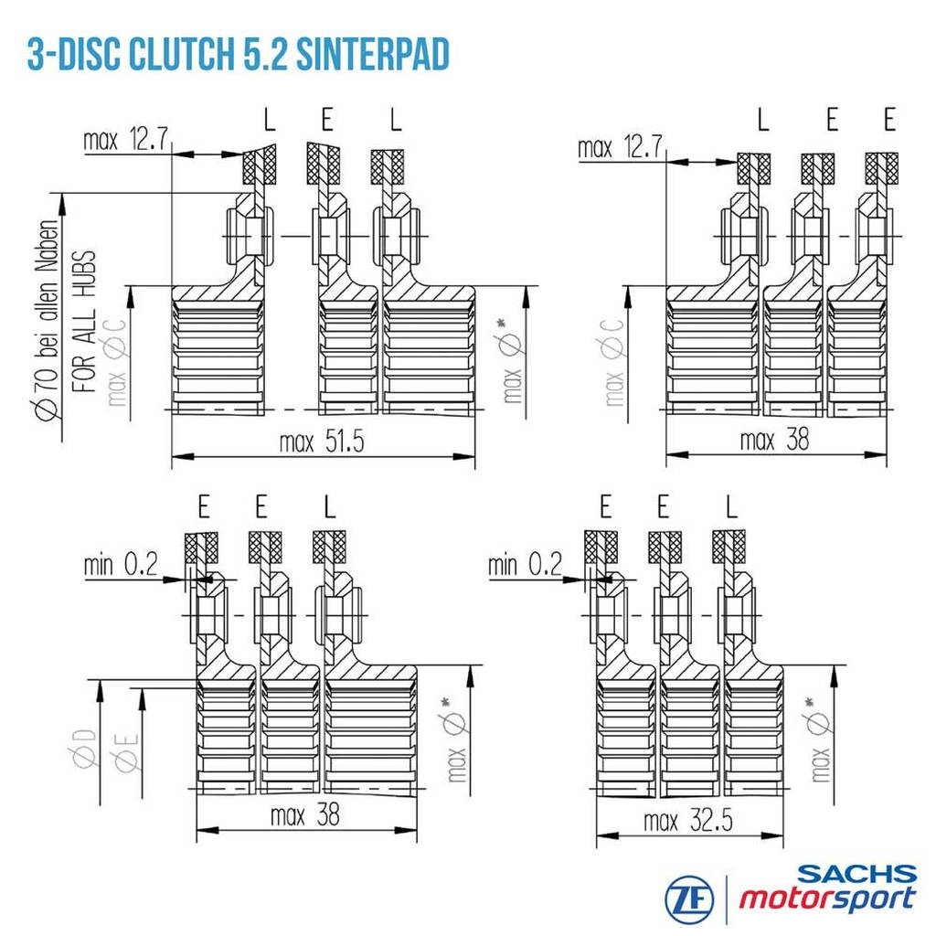 SACHS PERFORMANCE 881864001975 Clutch Disc RCS 184-S5.2 Photo-3