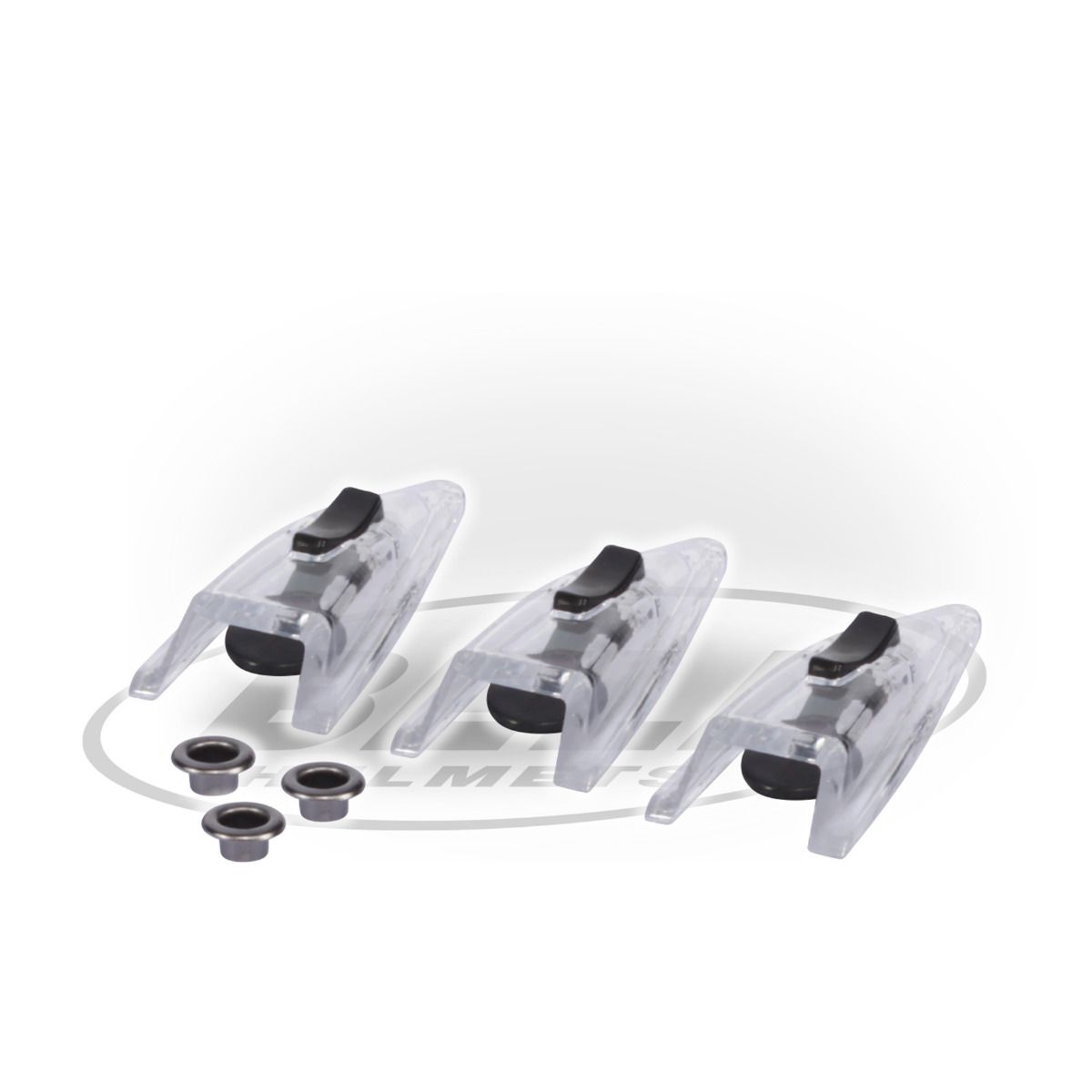 BELL 2060003 Manual lever vent kit for GP3 helmet, V16, clear (3 pcs) Photo-1