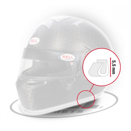BELL 2090033 Rubber profile kit - trim edge advanced, 5.5mm, 1m length, white Photo-0