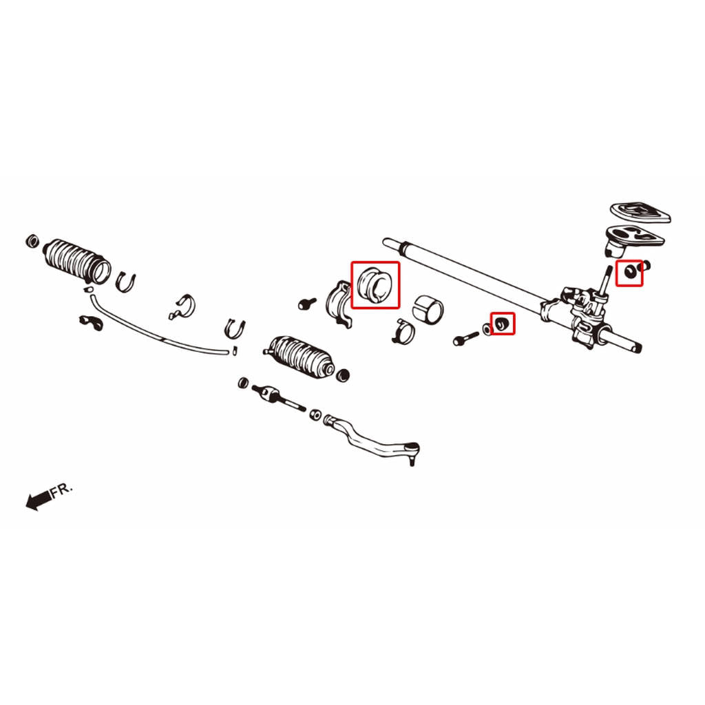 HARDRACE 6223 STEERING BUSH KIT HONDA EG/DC2 Photo-1