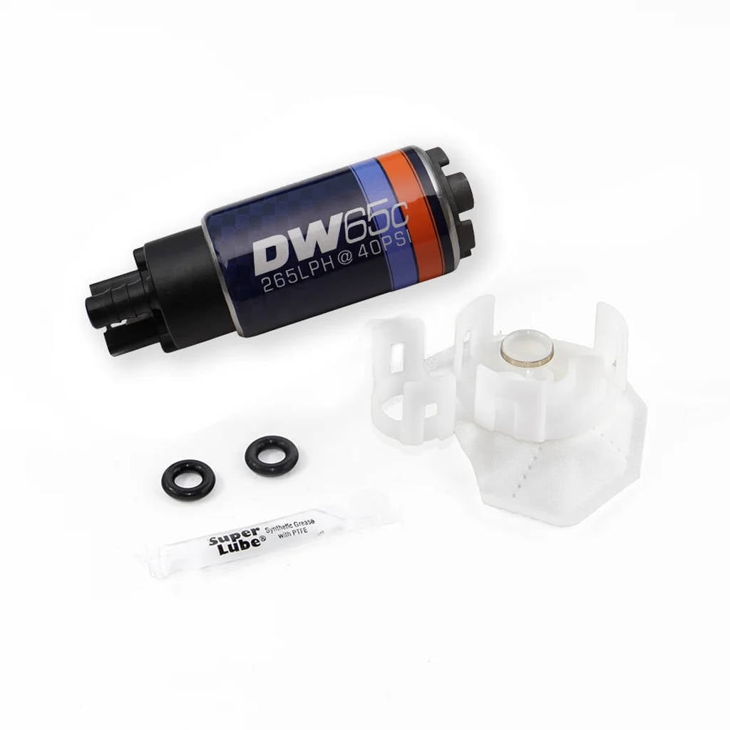 DEATSCHWERKS 9-651-1026 DW65C series, 265lph compact fuel pump without mounting clips w/Install Kit Photo-0