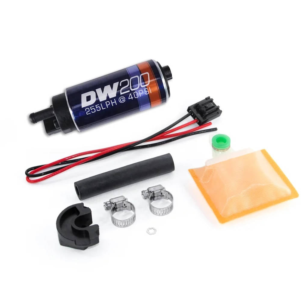 DEATSCHWERKS 9-201-0766 DW200 series, 255lph in-tank fuel pump w/install kit for 240sx 89-94 and 91 Photo-0