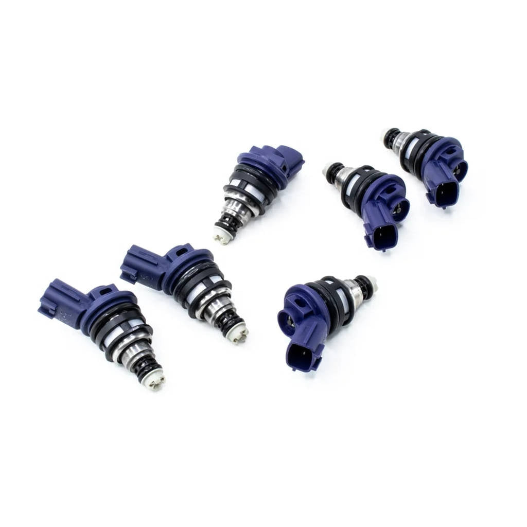 DEATSCHWERKS 01J-00-0740-6 Set of 6 740cc Side Feed Injectors for NISSAN 300zx 90-96/Skyline and RB2 Photo-0