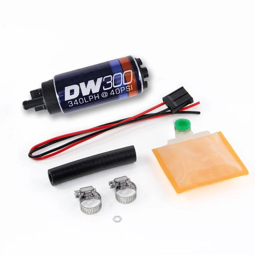 DEATSCHWERKS 9-301-1000 DW300 series, 340lph in-tank fuel pump w/UNIVERSAL Install Kit. Fits Most Photo-0