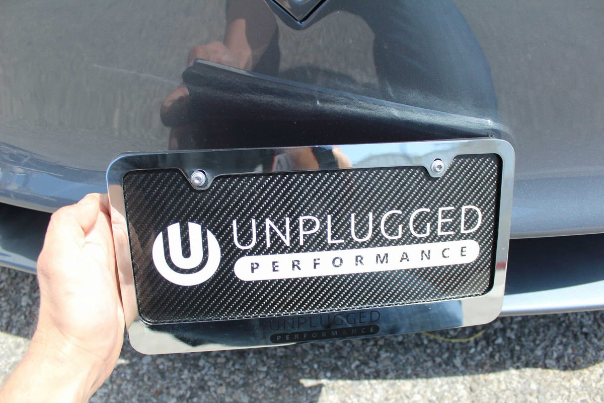 UNPLUGGED PERFORMANCE UP-MS-102-5.1 Refresh Front Fascia Option - Magnetic License Plate Holder for TESLA Model S Pre-2016.5 Photo-0