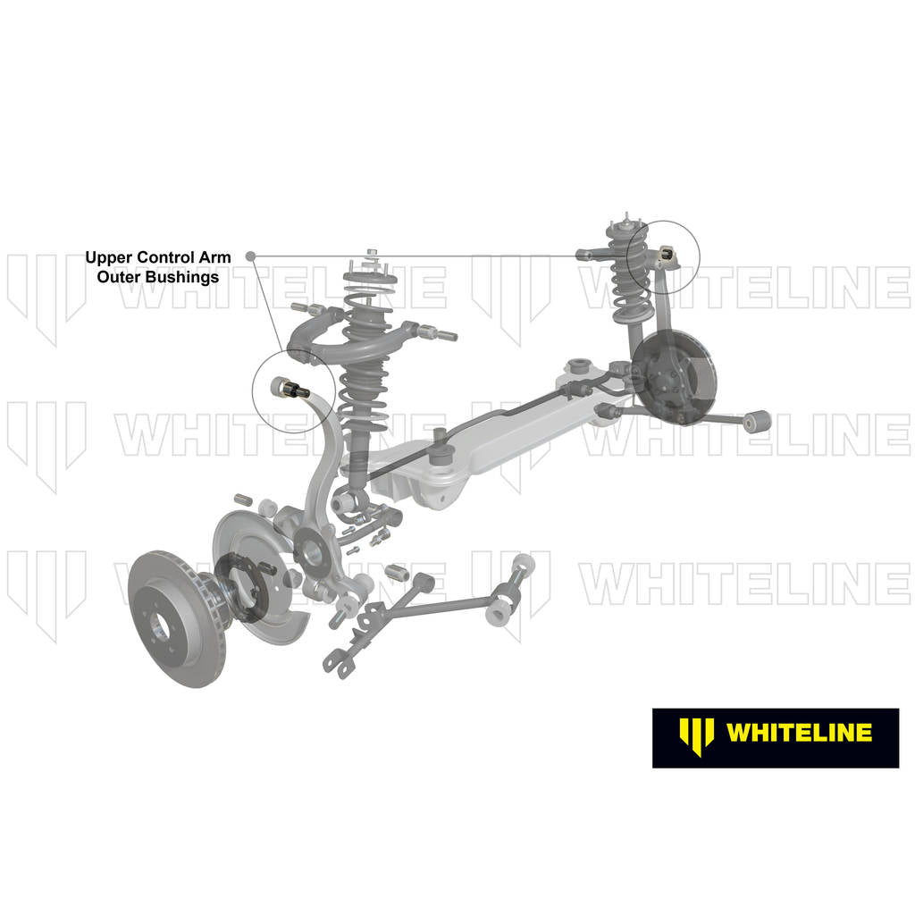 WHITELINE W62843A Rear Control Arm - Bushing Kit for Hyundai Sonata, Kia Optima/Mitsubishi Magna Photo-1